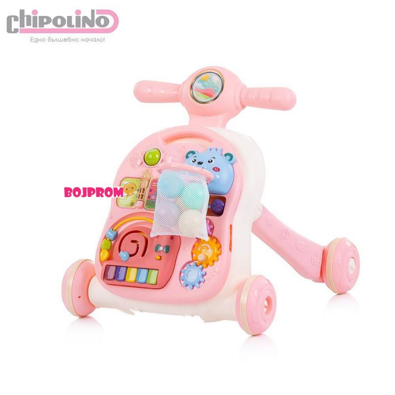 CHIPOLINO GURALICA ZA PROHODAVANJE 3U1 BEAR PINK MIKBEA0232PI 
