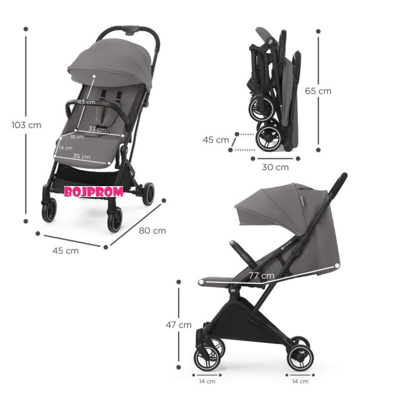 KINDERKRAFT KOLICA INDY 2 COZY GREY 35528 