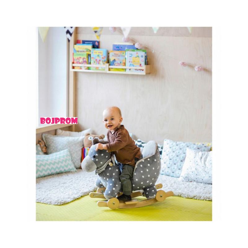 KINDERKRAFT KINDERKRAFT KONJIC NA LJULJANJE GREY 29188 