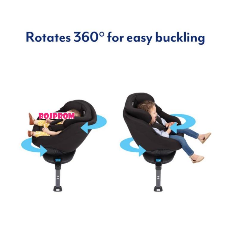 GRACO GRACO AUTOSJEDALICA TURN2ME CHARCOAL40385 