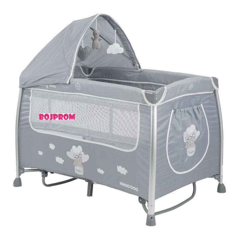 KIKKA BOO VIKEND KREVET DREAMY BEAR GREY 31003010087 