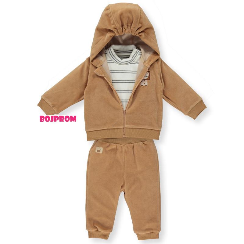 Bebetto BEBI KOMPLET K4136 BROWN 