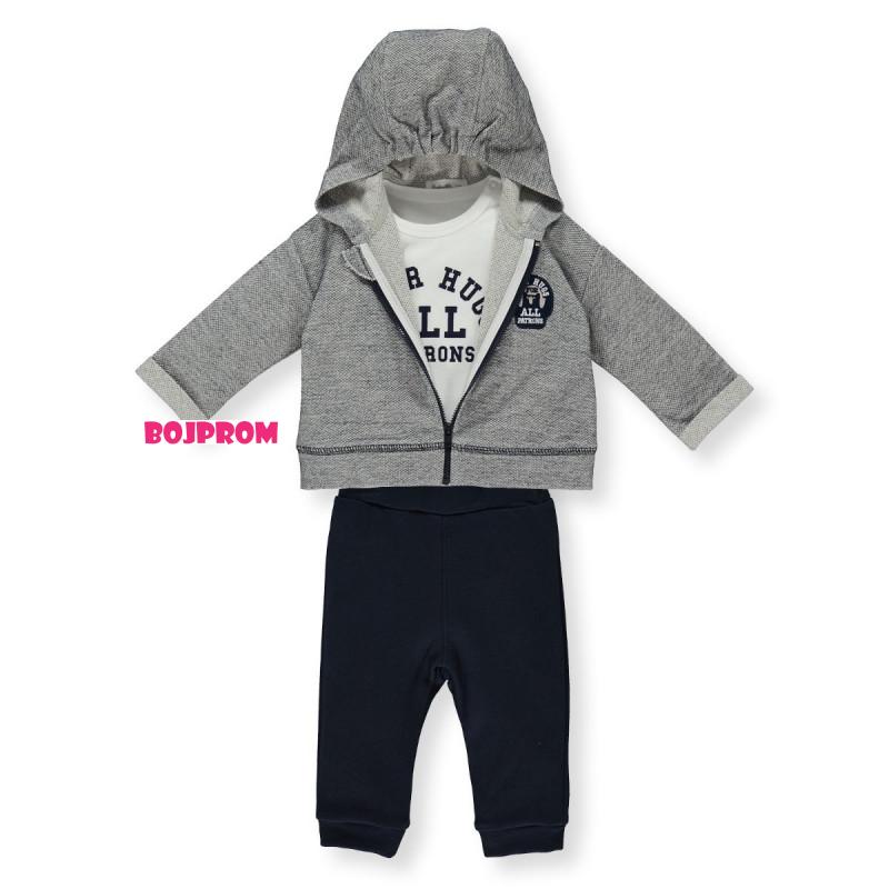 Bebetto BEBI KOMPLET K4102 GREY 