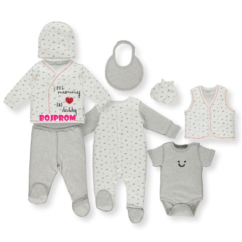 BEBETTO BEBI SET Z845 ECRU 0-3M/62CM 