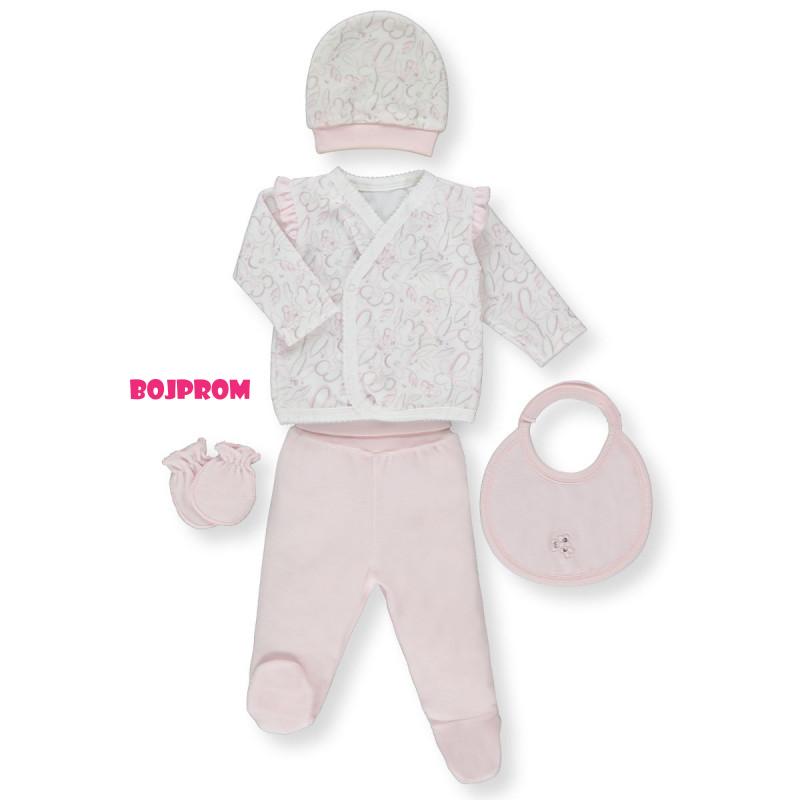 BEBETTO BEBI SET Z835 PINK 1-3M/62CM 
