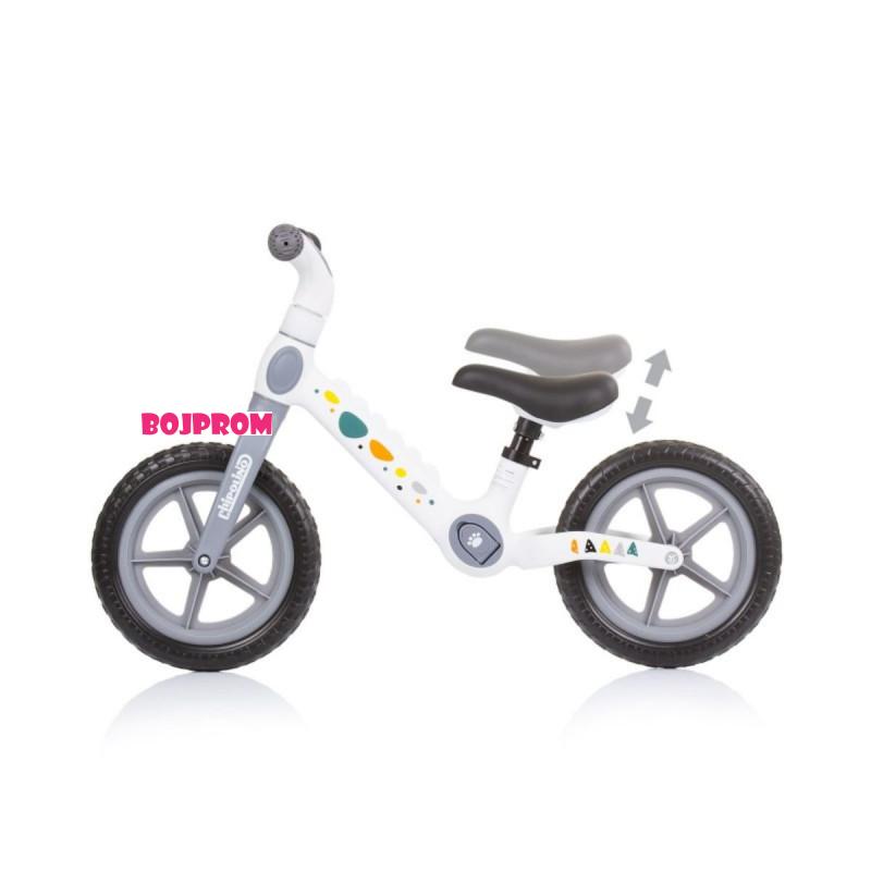 CHIPOLINO BALANS BICIKL DINO WHITE-GREY DIKDI02304WG 