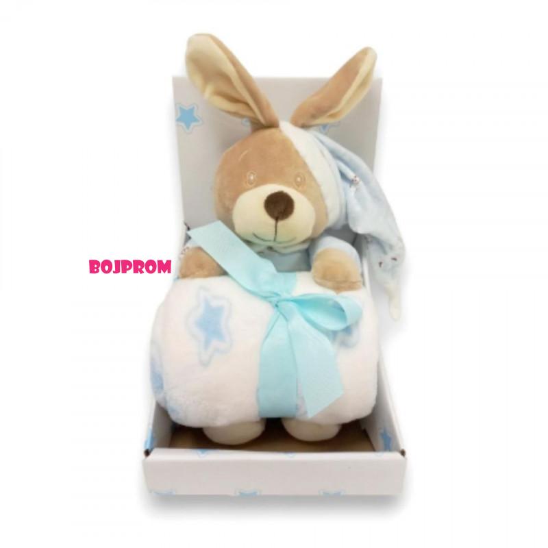 INFUNBEBE SET IGRACKA SA DEKOM SLEEPY BEAR BLUE 20B0167-2BL 