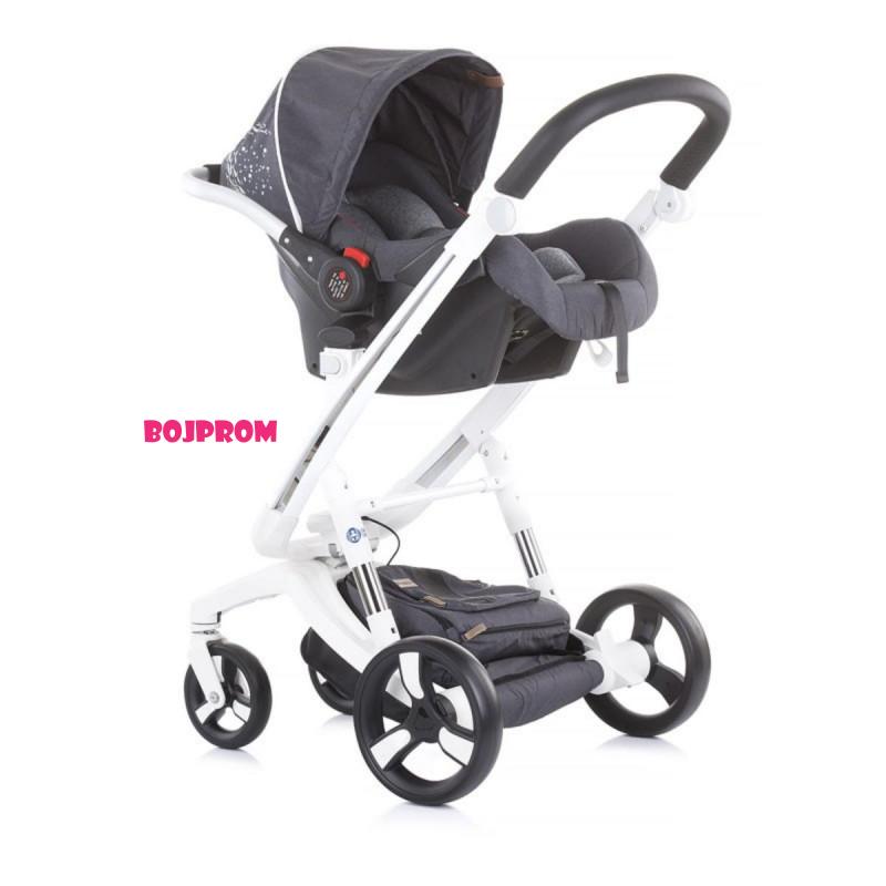 CHIPOLINO KOLICA ELECTRA WHITE FRAME-SILVER KKEL0211WSL 