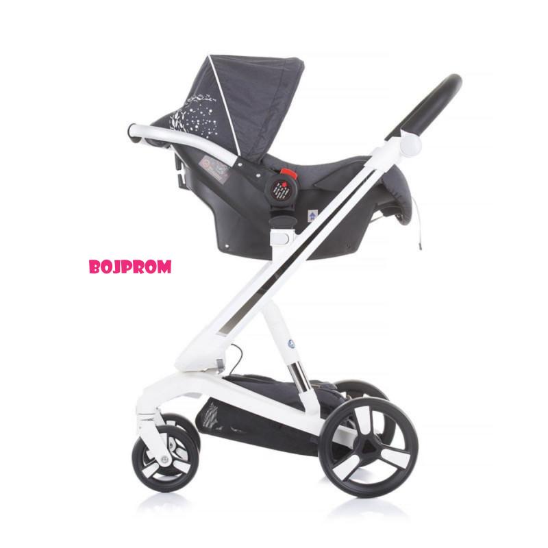 CHIPOLINO KOLICA ELECTRA WHITE FRAME-SILVER KKEL0211WSL 