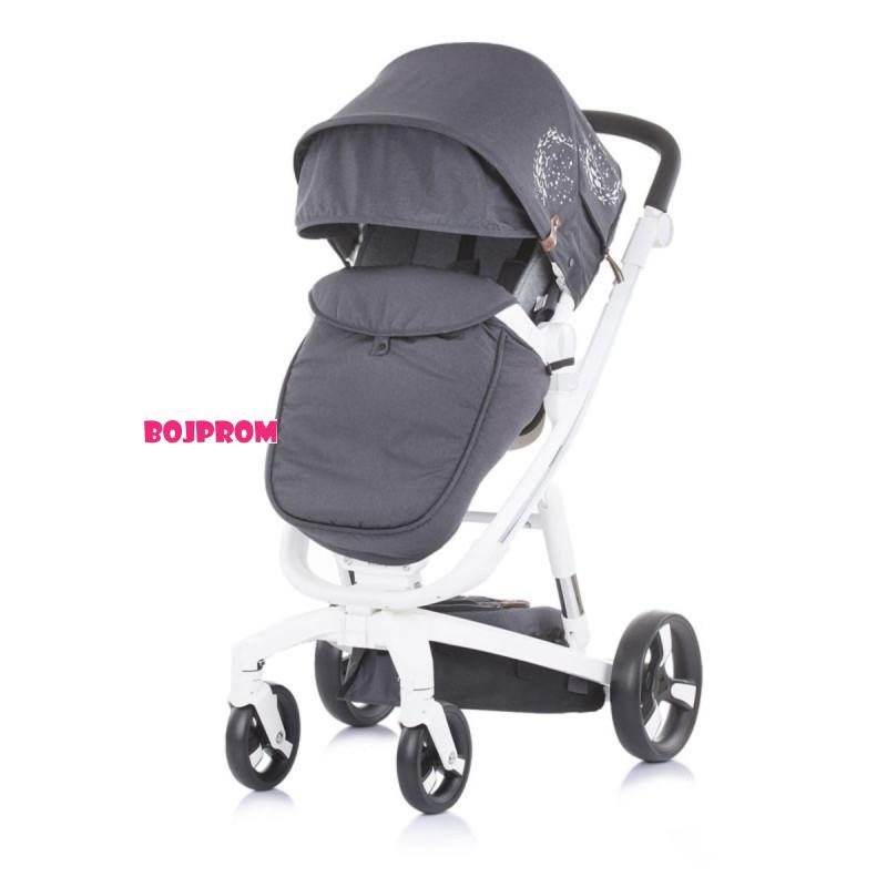 CHIPOLINO KOLICA ELECTRA WHITE FRAME-SILVER KKEL0211WSL 