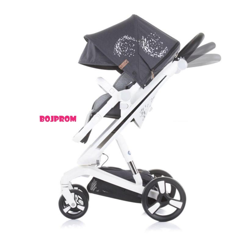 CHIPOLINO KOLICA ELECTRA WHITE FRAME-SILVER KKEL0211WSL 