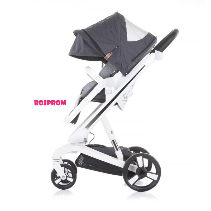 CHIPOLINO KOLICA ELECTRA WHITE FRAME-SILVER KKEL0211WSL 