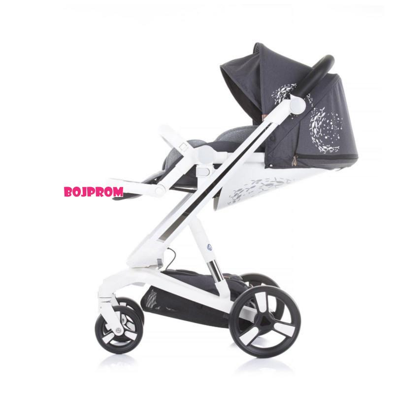 CHIPOLINO KOLICA ELECTRA WHITE FRAME-SILVER KKEL0211WSL 