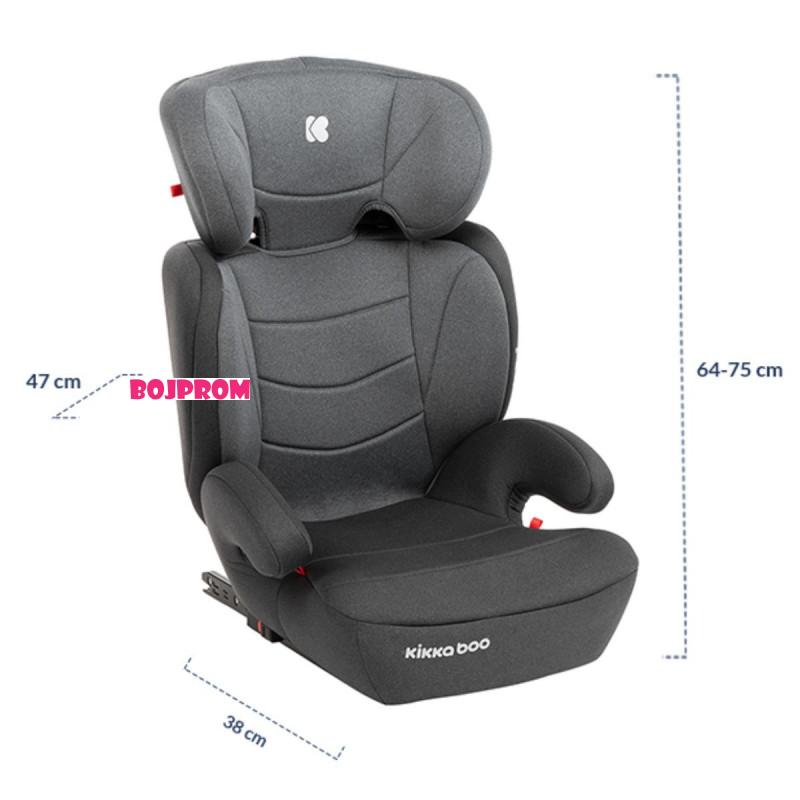 KIKKA BOO AUTO SJEDISTE AMARO LIGHT GREY 31002090031 