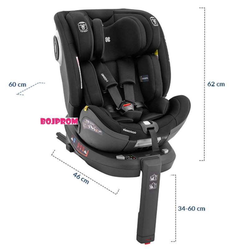 KIKKA BOO AUTO SJEDISTE I-CONIC I-SIZE BLACK 31002100011 