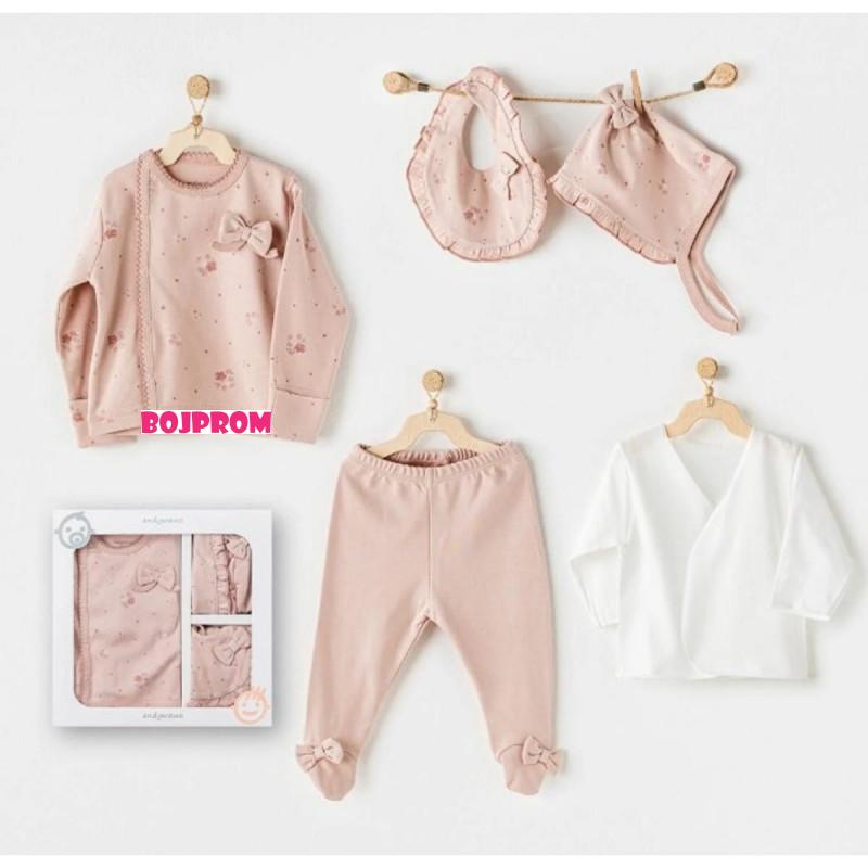 ANDYWAWA BEBI SET ZA IZNOSENJE AC24360 FLORAL BABY 5 DIJELOVA 