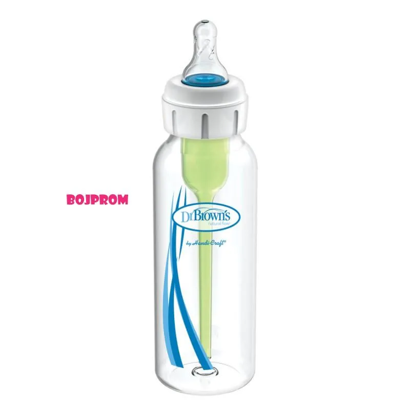 DR BROWNS PLASTICNA STANDARD FLASICA 250ML SA RASCJEPOM NEPCA SB815-MED 