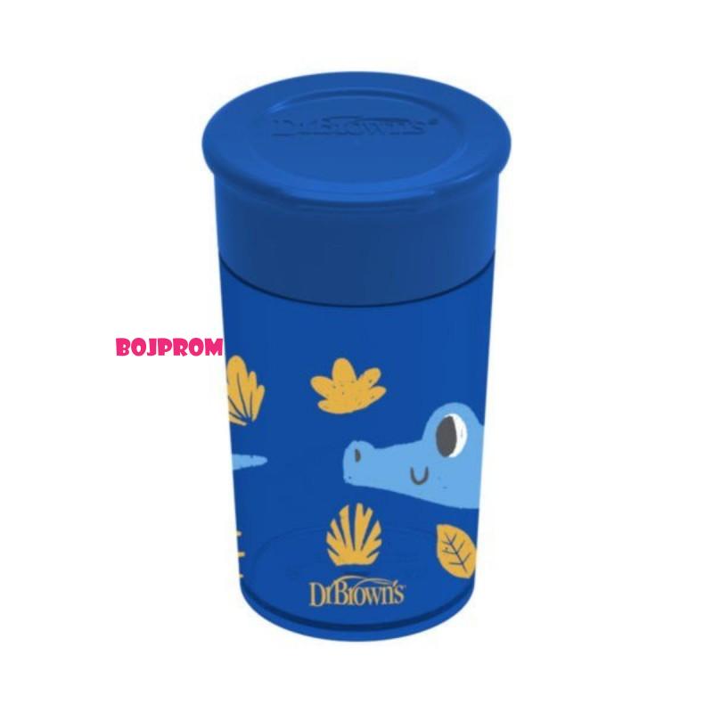 DR BROWNS SOLJA 360 STEPENI NO SPILL 300ML PLAVA TC01094 