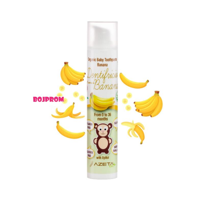AZETA BIO ORGANSKA PASTA ZA ZUBE 0-36 BANANA 50ML AB042 