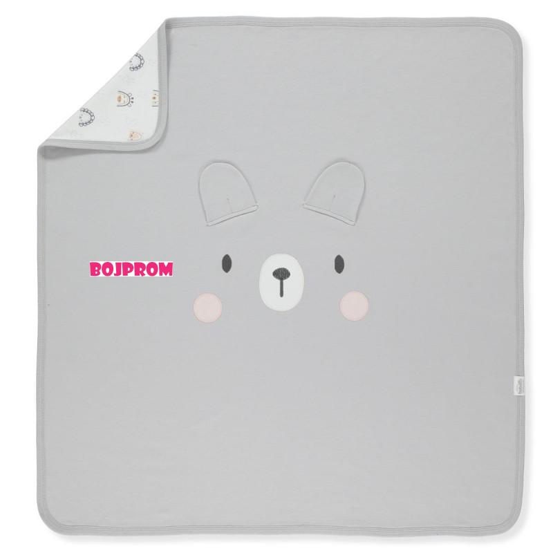BEBETTO BEBI PREKRIVAC B812 GREY 80X85CM 