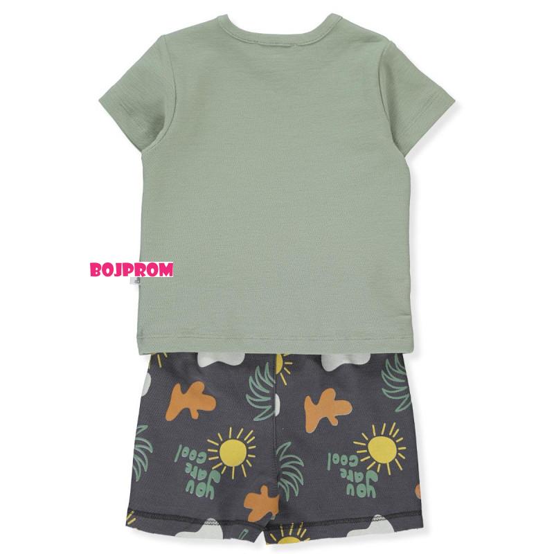 BEBETTO BEBI KOMPLET K4298 GREEN 12-18M/86CM 