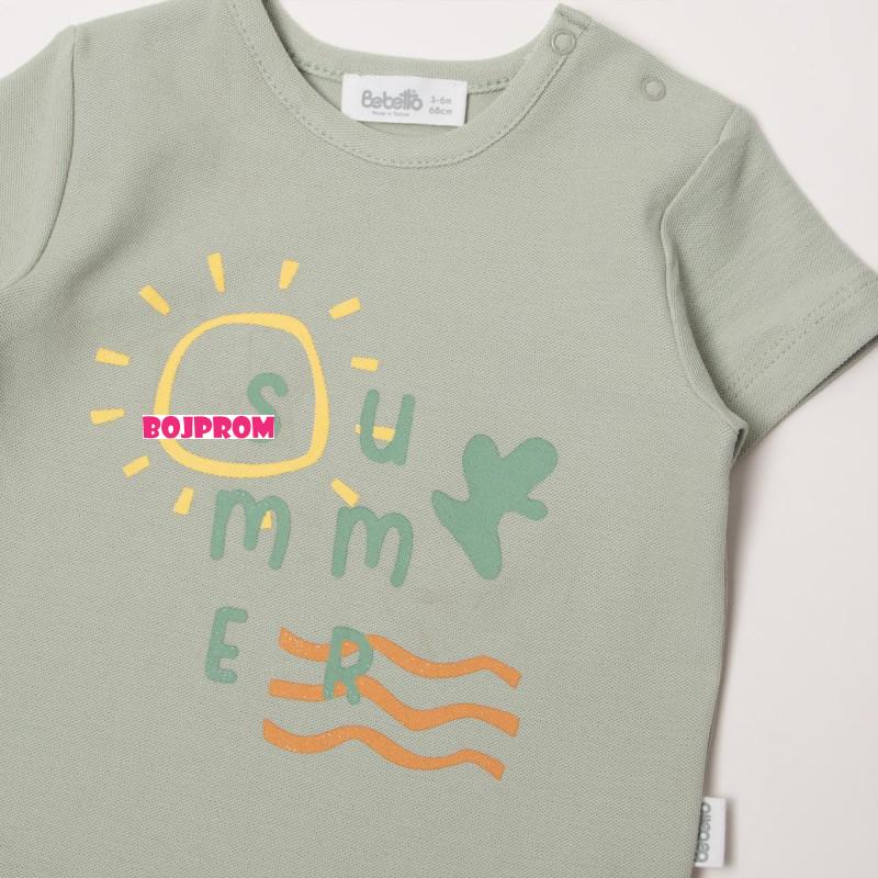 BEBETTO BEBI KOMPLET K4298 GREEN 12-18M/86CM 
