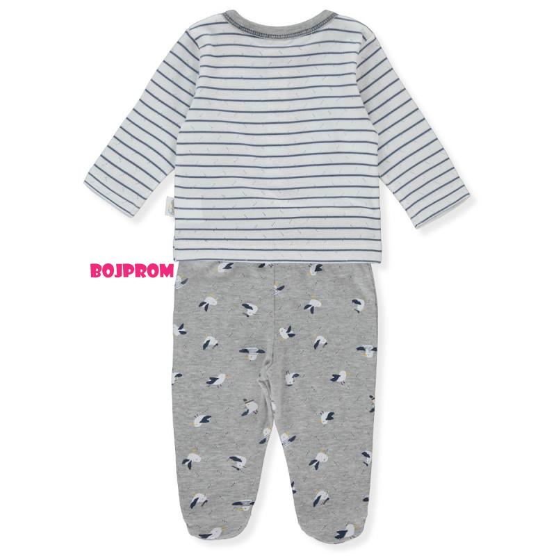 BEBETTO BEBI KOMPLET F1283 GREY 6-9M/74CM 