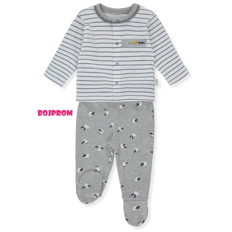 BEBETTO BEBI KOMPLET F1283 GREY 6-9M/74CM 