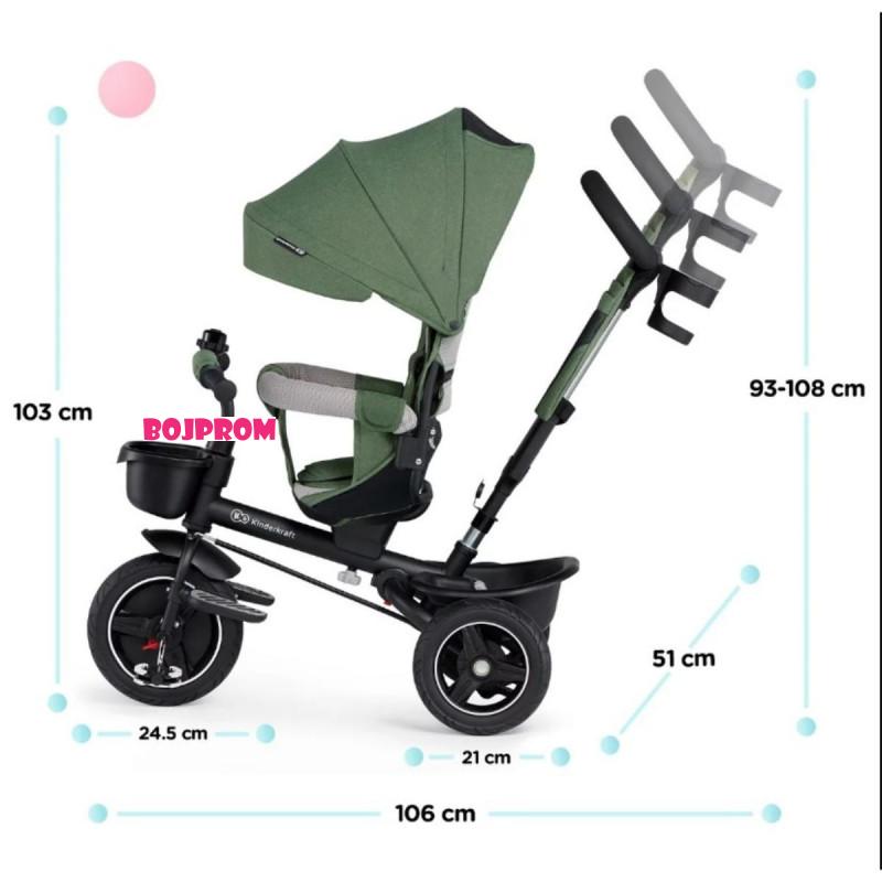 KINDERKRAFT TRICIKL SPINSTEP GREEN 31777 