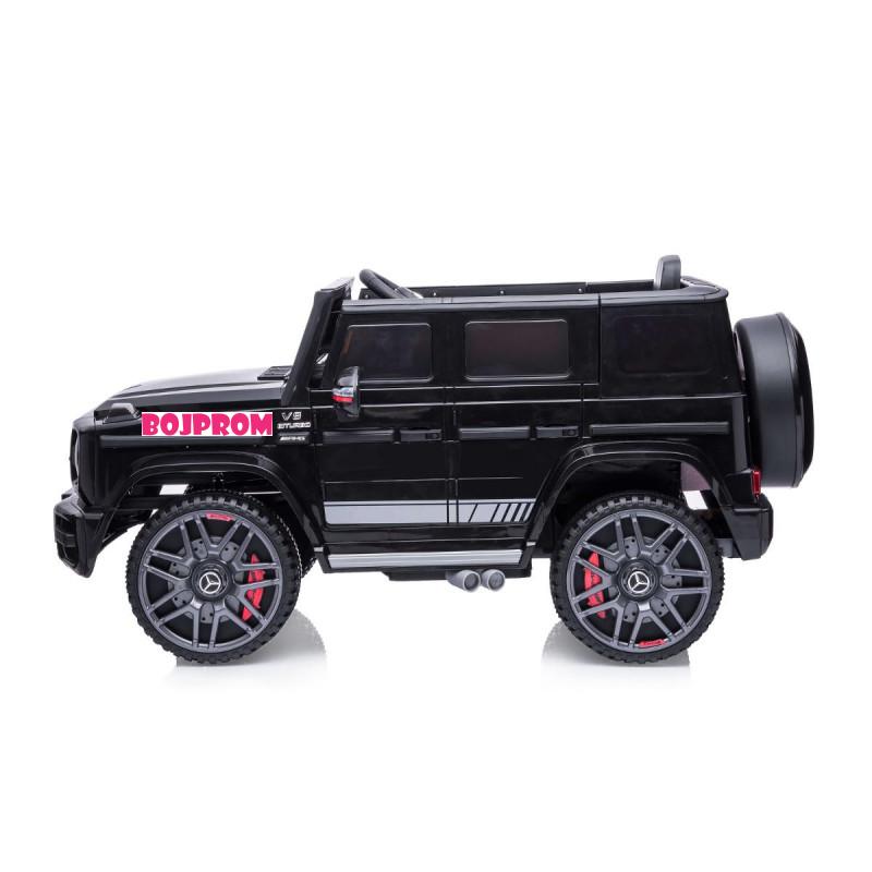 CHIPOLINO AUTO NA AKUMULATOR MERCEDES G63 AMG BLACK, EVA WHEELS, LEATHER SEAT ELJG63MB23B 
