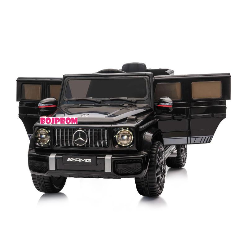 CHIPOLINO AUTO NA AKUMULATOR MERCEDES G63 AMG BLACK, EVA WHEELS, LEATHER SEAT ELJG63MB23B 
