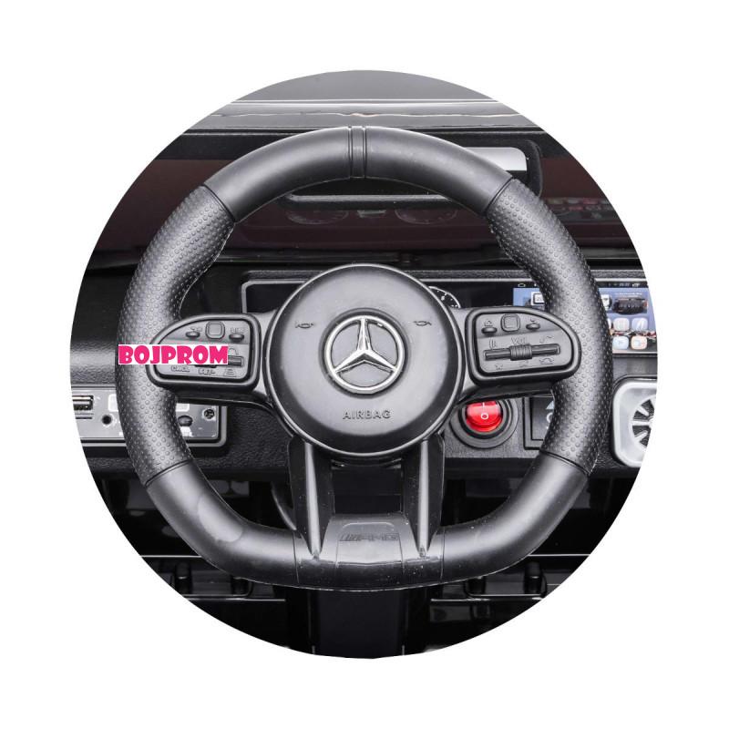 CHIPOLINO AUTO NA AKUMULATOR MERCEDES G63 AMG BLACK, EVA WHEELS, LEATHER SEAT ELJG63MB23B 