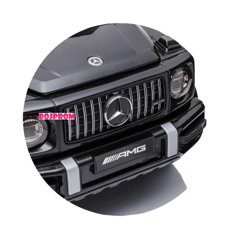 CHIPOLINO AUTO NA AKUMULATOR MERCEDES G63 AMG BLACK, EVA WHEELS, LEATHER SEAT ELJG63MB23B 