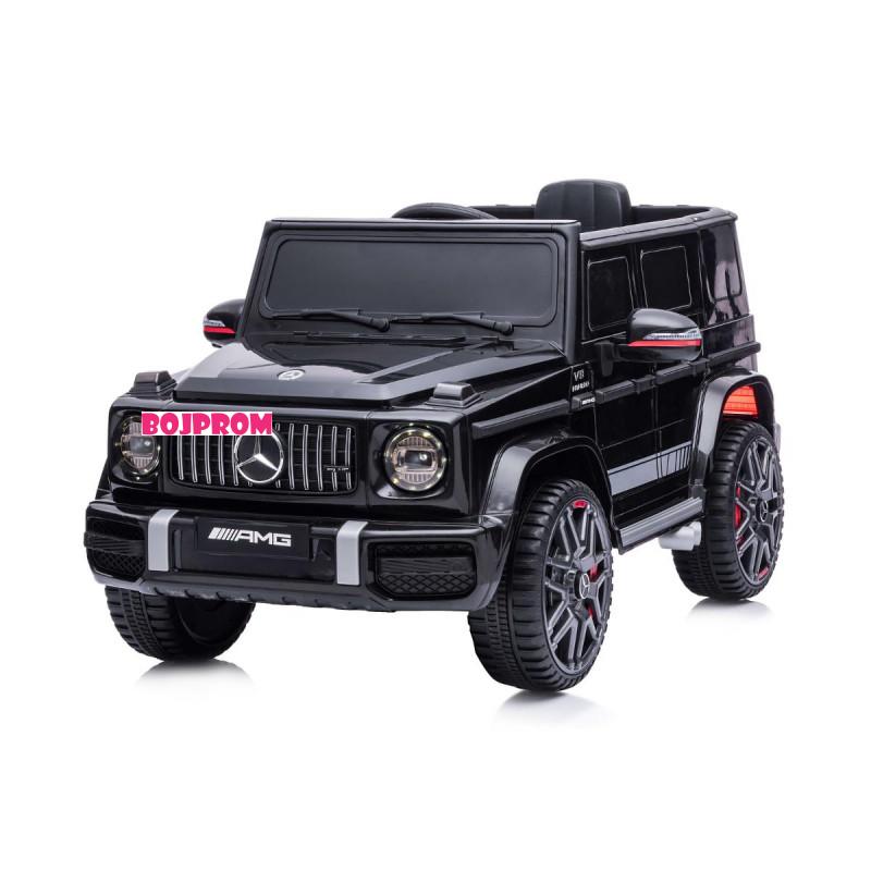 CHIPOLINO AUTO NA AKUMULATOR MERCEDES G63 AMG BLACK, EVA WHEELS, LEATHER SEAT ELJG63MB23B 