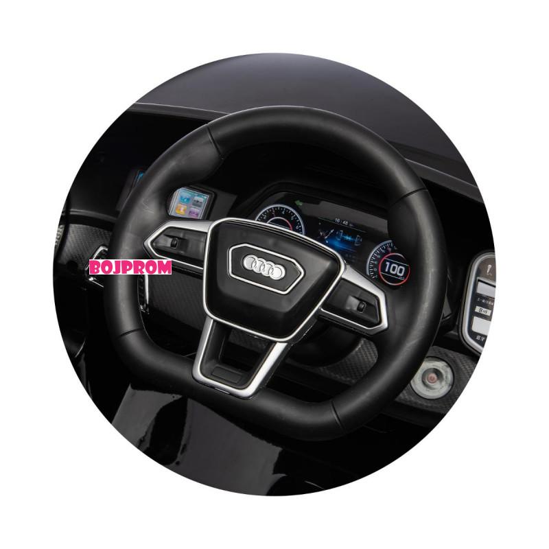 CHIPOLINO AUTO NA AKUMULATOR AUDI E-TRON WHITE, LEATHER SEAT ELKAUETR23W 