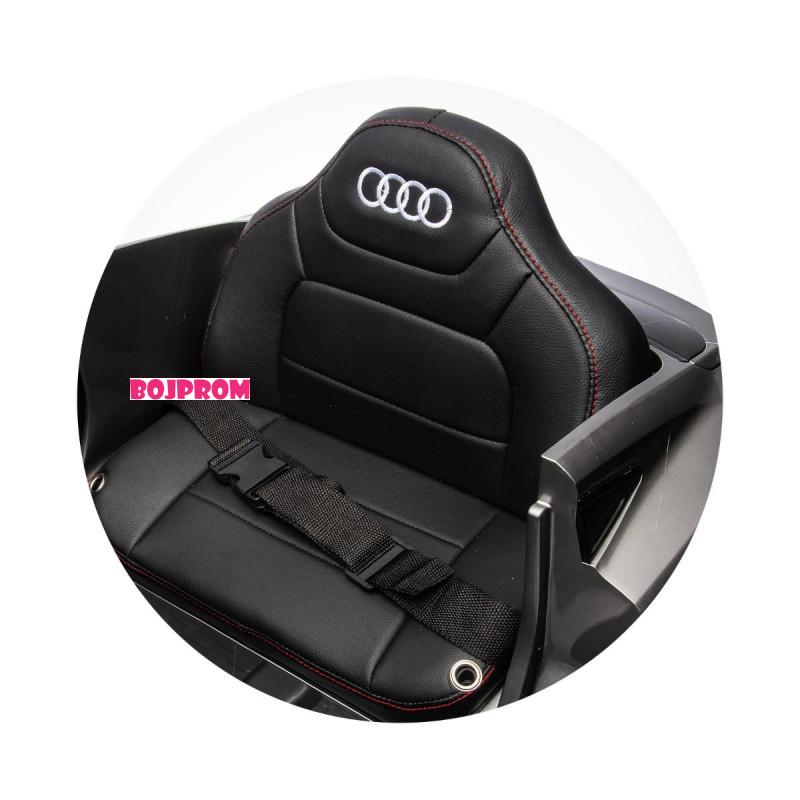 CHIPOLINO AUTO NA AKUMULATOR AUDI E-TRON WHITE, LEATHER SEAT ELKAUETR23W 
