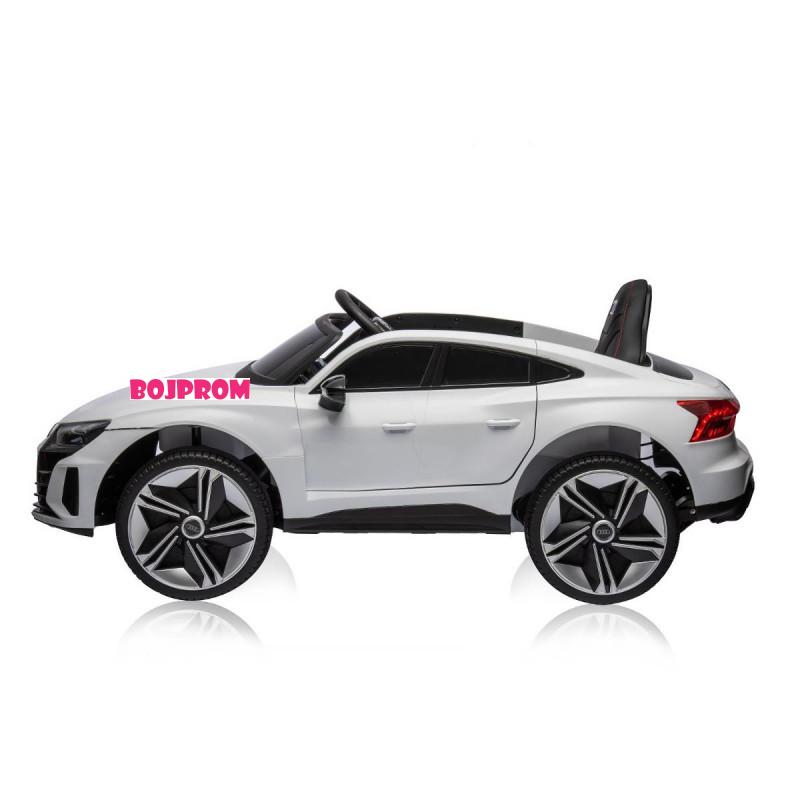 CHIPOLINO AUTO NA AKUMULATOR AUDI E-TRON WHITE, LEATHER SEAT ELKAUETR23W 
