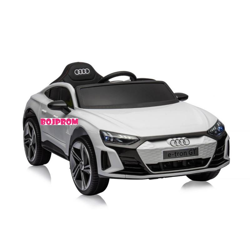 CHIPOLINO AUTO NA AKUMULATOR AUDI E-TRON WHITE, LEATHER SEAT ELKAUETR23W 