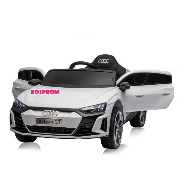 CHIPOLINO AUTO NA AKUMULATOR AUDI E-TRON WHITE, LEATHER SEAT ELKAUETR23W 
