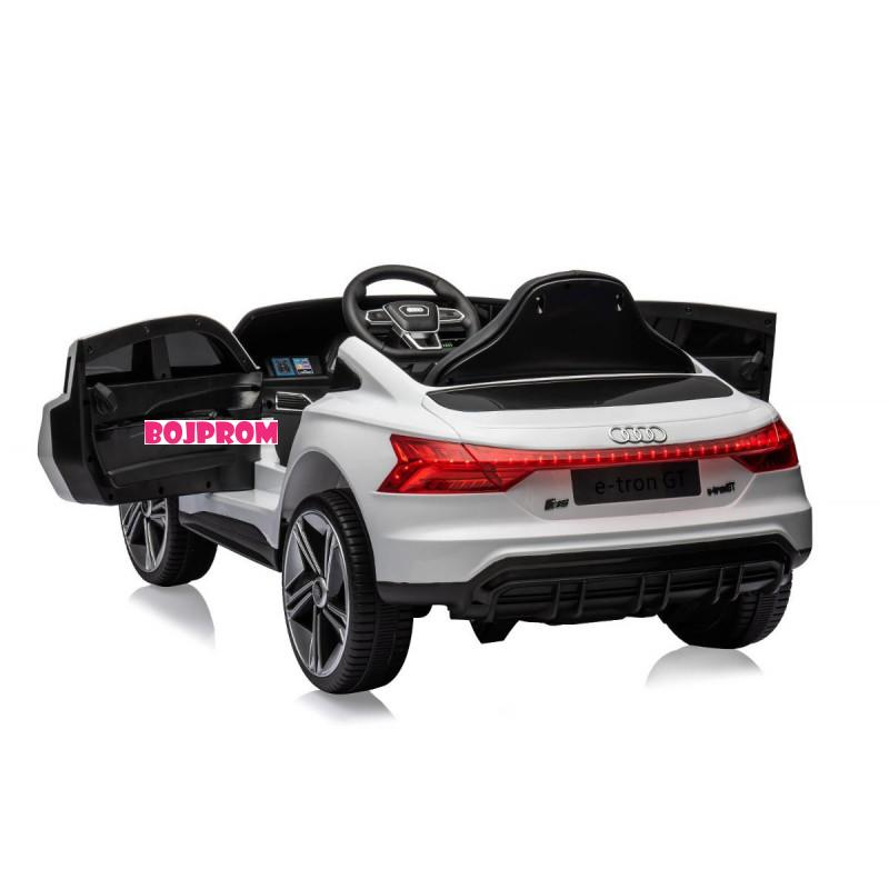 CHIPOLINO AUTO NA AKUMULATOR AUDI E-TRON WHITE, LEATHER SEAT ELKAUETR23W 