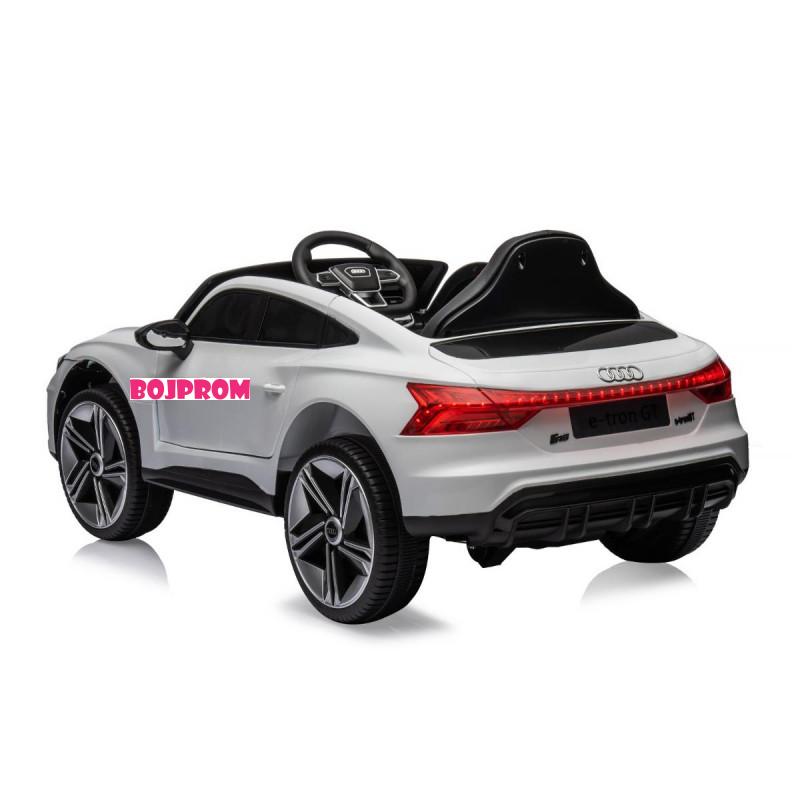 CHIPOLINO AUTO NA AKUMULATOR AUDI E-TRON WHITE, LEATHER SEAT ELKAUETR23W 