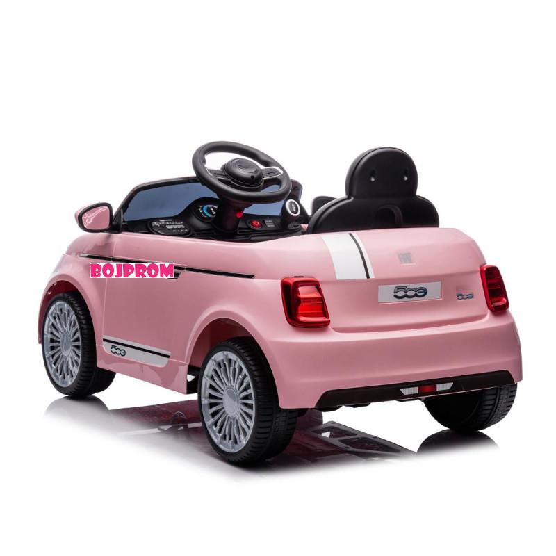 CHIPOLINO AUTO NA AKUMULATOR FIAT 500 PINK ELKFIAT23PI 