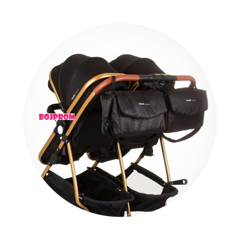 CHIPOLINO KOLICA DUO SMART OBSIDIAN/GOLD KBDS02401OG 