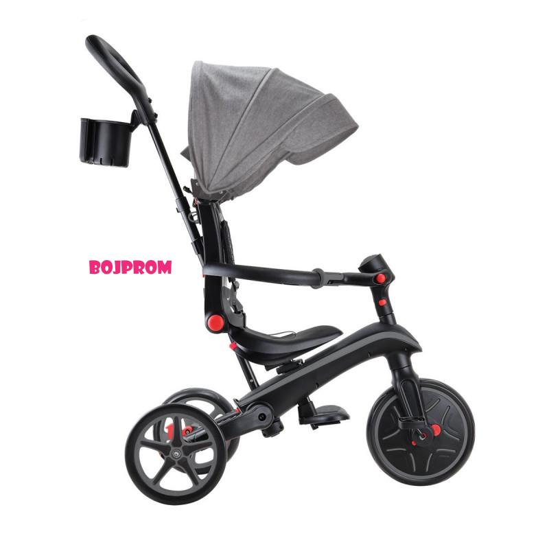 GLOBBER TRICIKL EXP 4U1 FOLD.BK GREY VEGB0000732-120 
