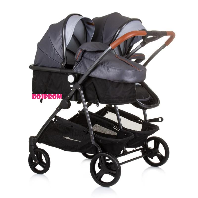 CHIPOLINO KOLICA DUO SMART SILVER GREY KBDS02402SG 