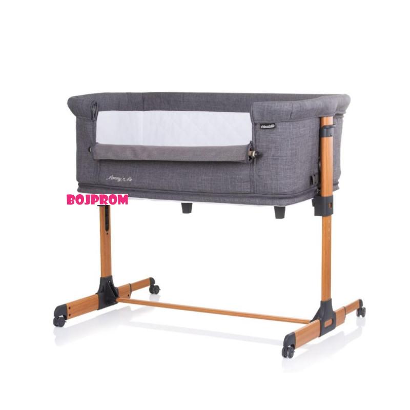 CHIPOLINO KOLIJEVKA MOMMY `N ME GRAPHITE/WOOD KOSMM0231GT 