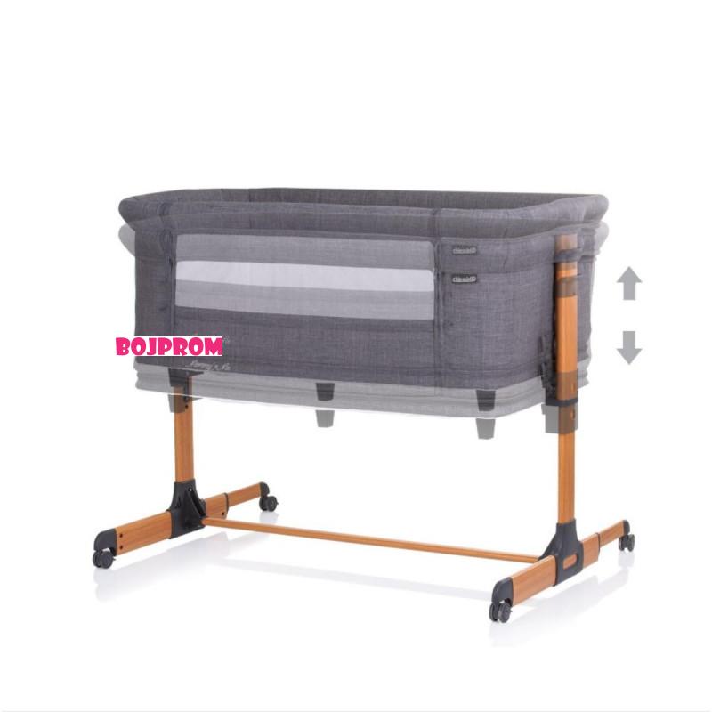 CHIPOLINO KOLIJEVKA MOMMY `N ME GRAPHITE/WOOD KOSMM0231GT 