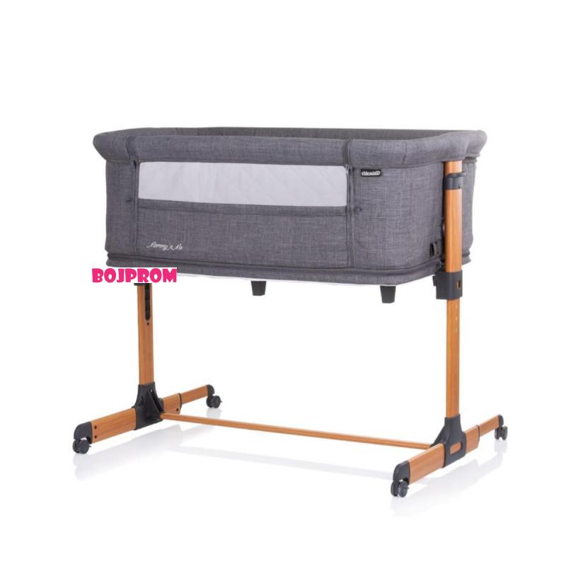 CHIPOLINO KOLIJEVKA MOMMY `N ME GRAPHITE/WOOD KOSMM0231GT 
