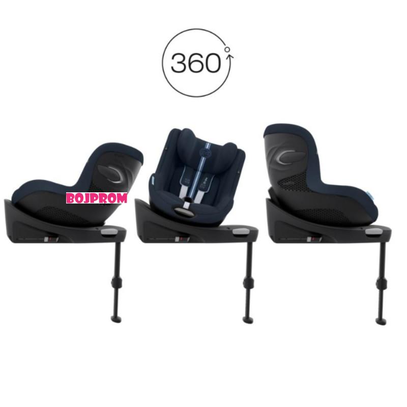 Cybex AUTOSJEDALICA SIRONA G I-SIZE MOON BLACK + Cybex BAZA G ZA AUTOSJEDALICU Cloud™ G 