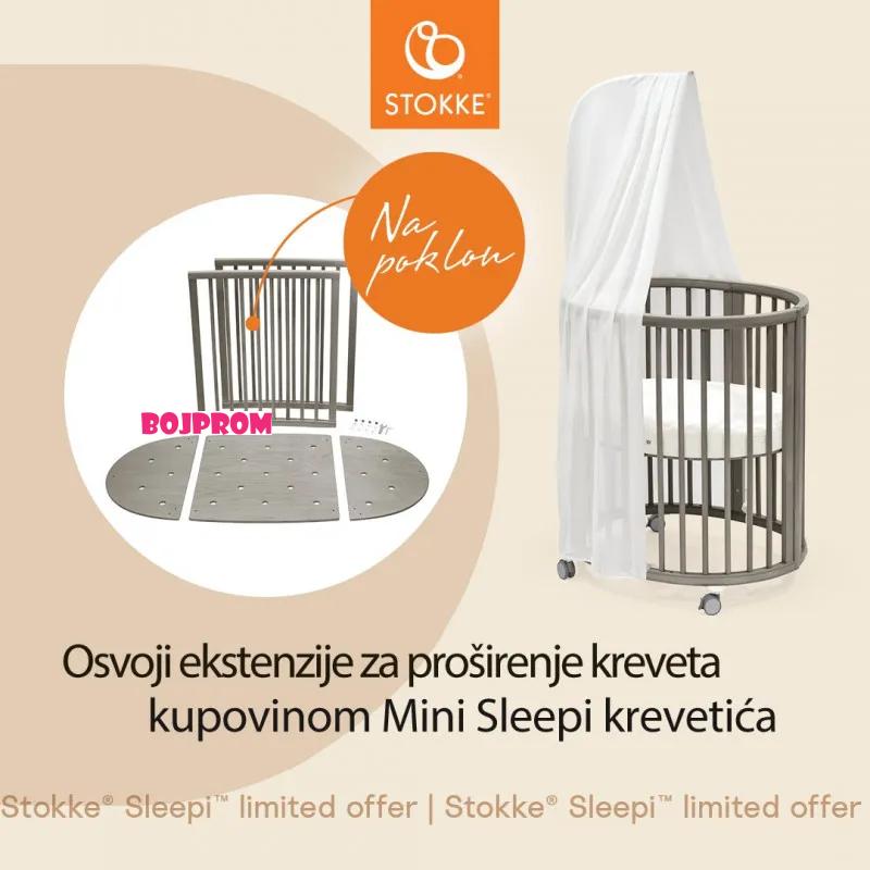 Stokke SLEEPI MINI V3 KREVETIĆ + EKSTENZIJE ZA PROŠIRENJE KREVETA GRATIS 
